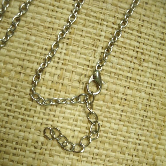 Crescent Moon with Galaxy Cabochon Dangle Necklace - Picture 10 of 13